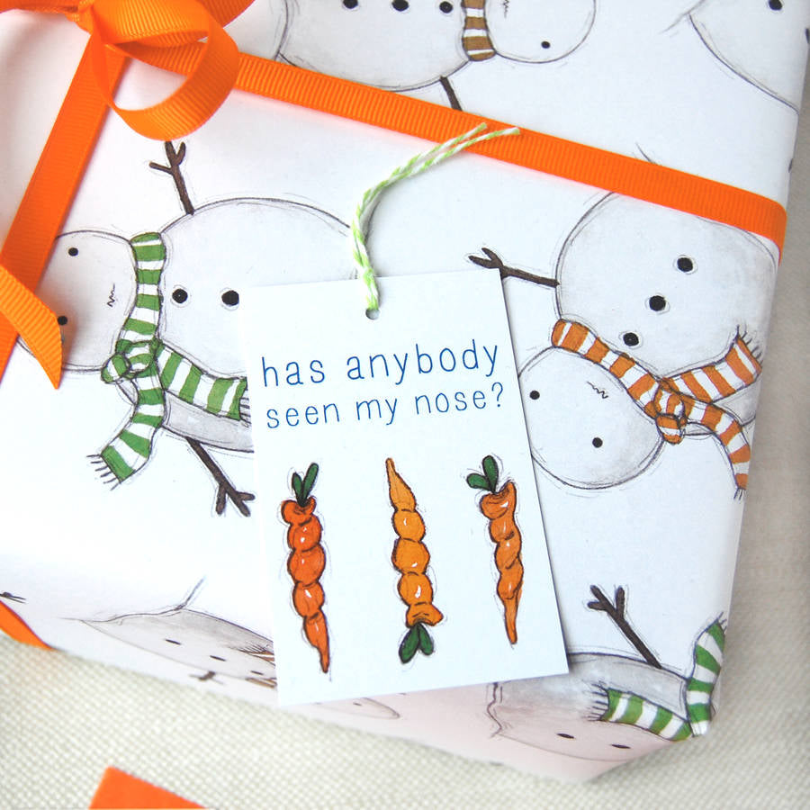 Snowman Wrapping Paper
