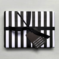Black and White Stripe Wrapping Paper