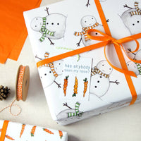 Snowman Wrapping Paper