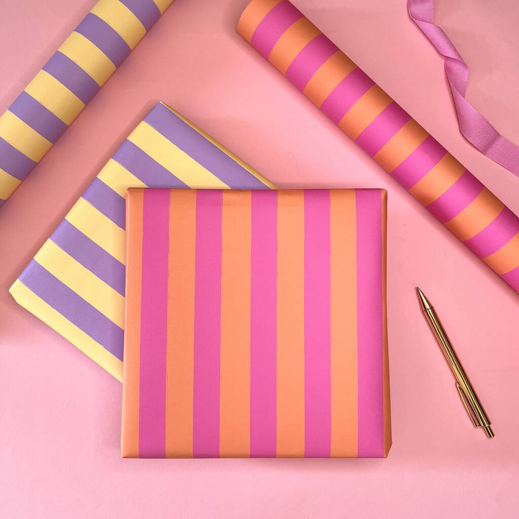 Premium Stripe Wrapping Paper